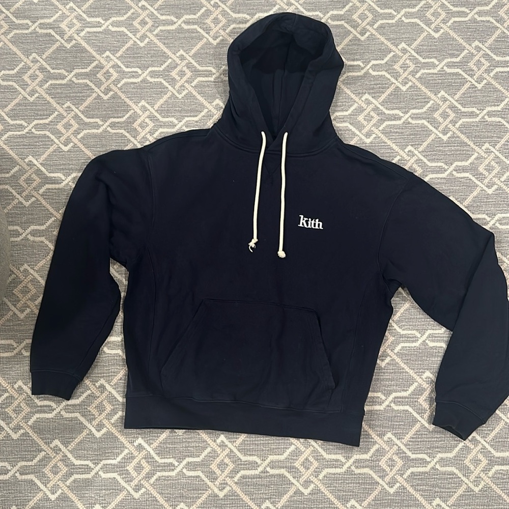 Men’s kith navy sweatshirt with white logo